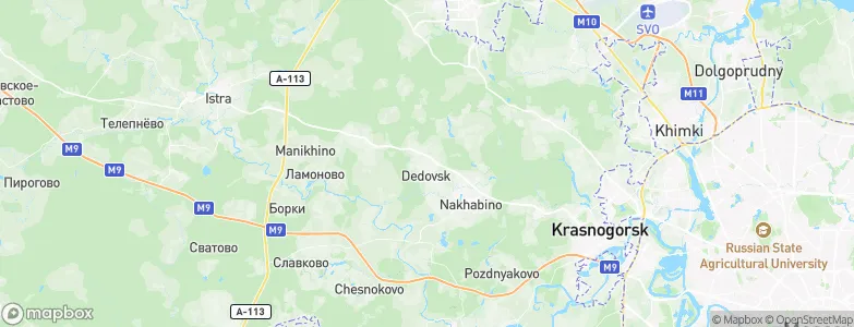 Dedovsk, Russia Map