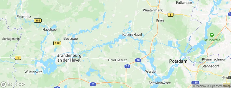 Deetz, Germany Map