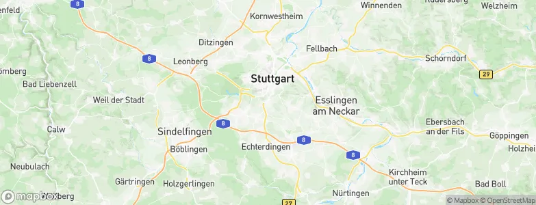 Degerloch, Germany Map