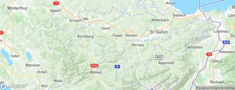 Degersheim, Switzerland Map
