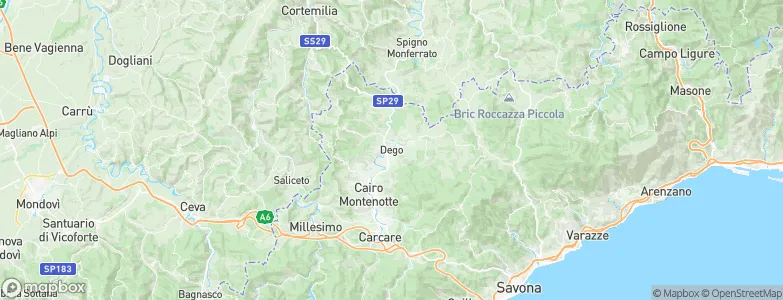 Dego, Italy Map