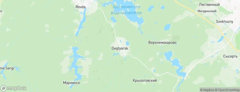 Degtyarsk, Russia Map