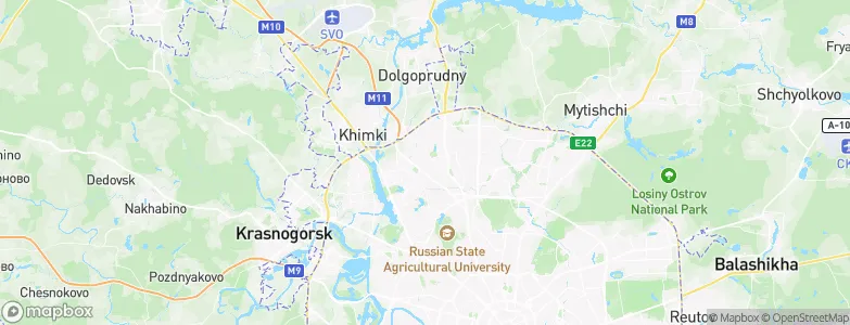 Degunino, Russia Map