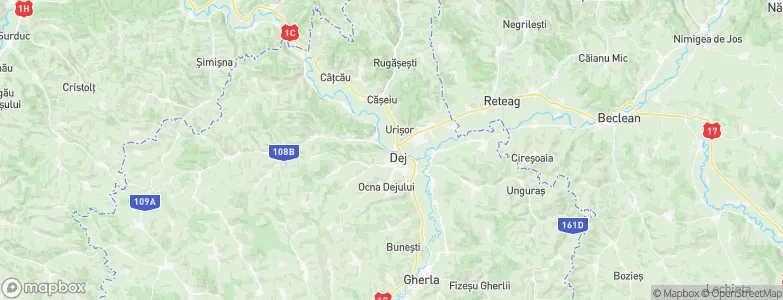 Dej, Romania Map