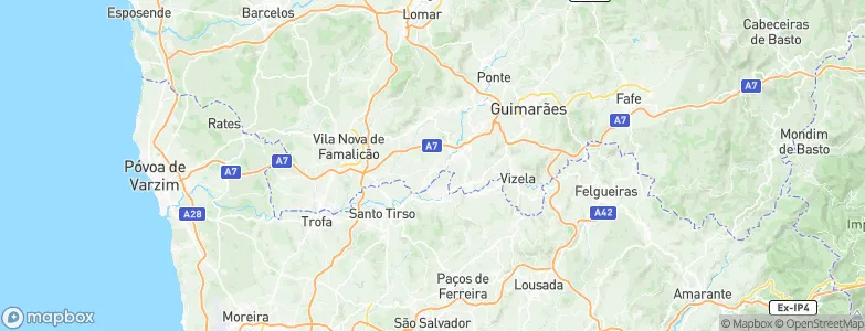 Delães, Portugal Map