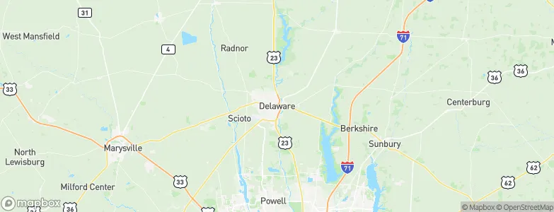 Delaware, United States Map