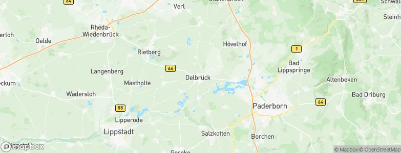 Delbrück, Germany Map