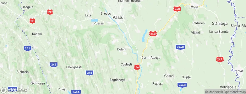 Deleni, Romania Map