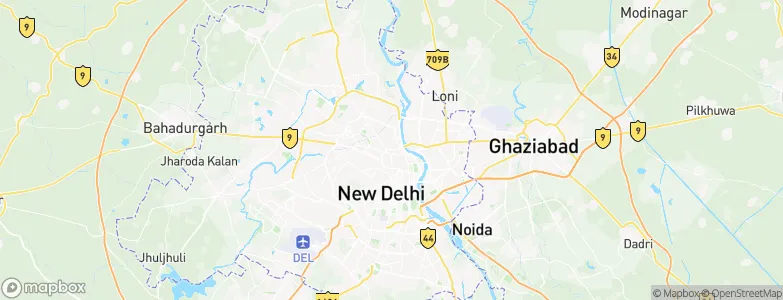 Delhi, India Map