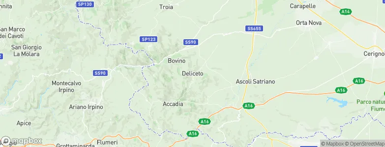 Deliceto, Italy Map