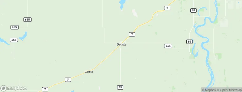 Delisle, Canada Map