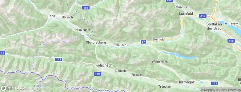 Dellach im Drautal, Austria Map