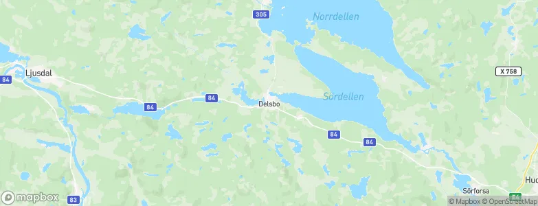 Delsbo, Sweden Map