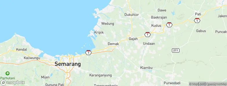 Demak, Indonesia Map
