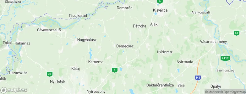 Demecser, Hungary Map