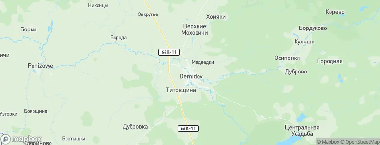 Demidov, Russia Map