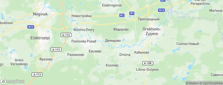 Demidovo, Russia Map