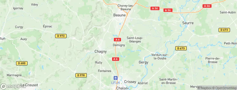 Demigny, France Map