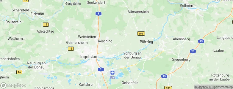 Demling, Germany Map
