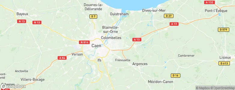 Démouville, France Map