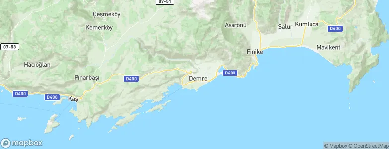 Demre, Turkey Map