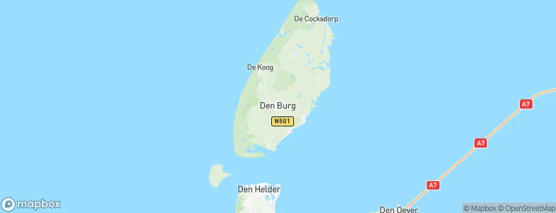 Den Burg, Netherlands Map