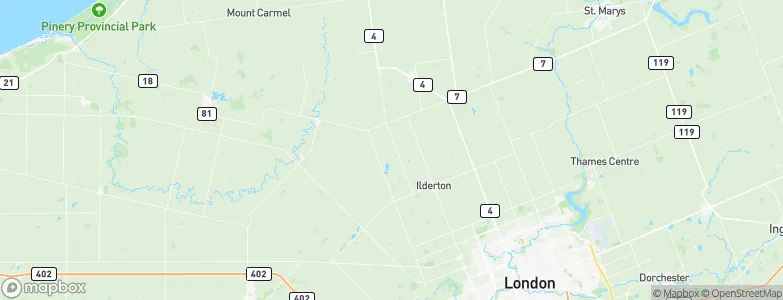 Denfield, Canada Map