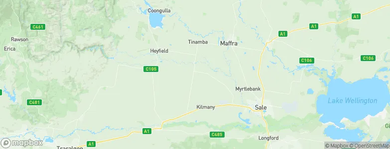Denison, Australia Map