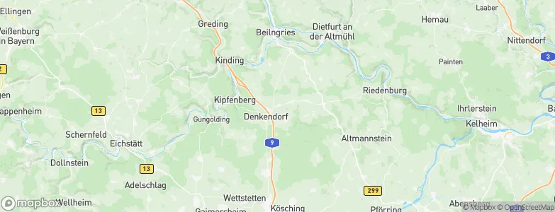 Denkendorf, Germany Map