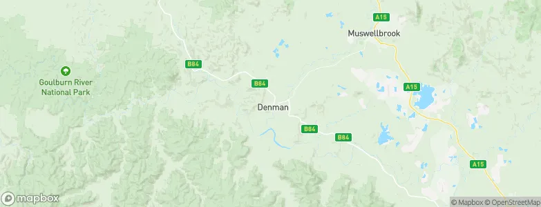 Denman, Australia Map