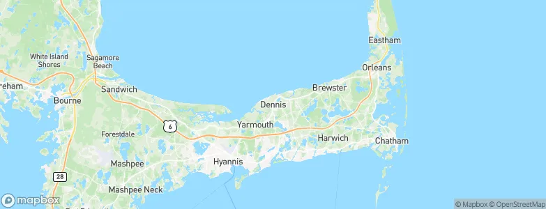 Dennis, United States Map