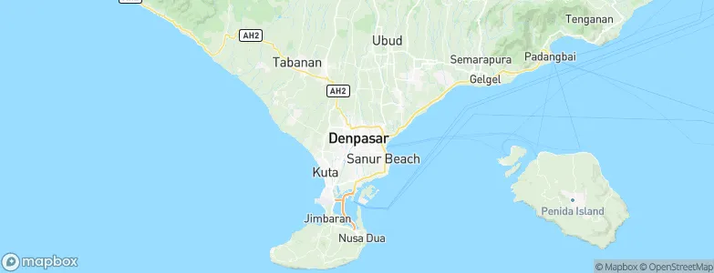 Denpasar, Indonesia Map