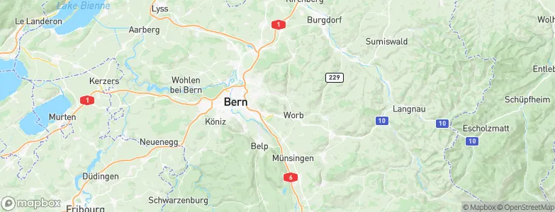 Dentenberg, Switzerland Map