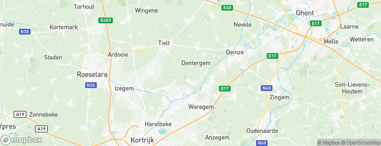 Dentergem, Belgium Map