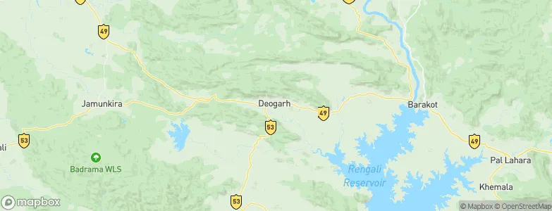Deogarh, India Map