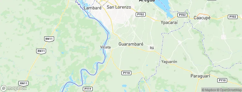 Departamento Central, Paraguay Map