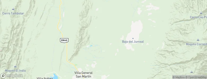 Departamento de Albardón, Argentina Map