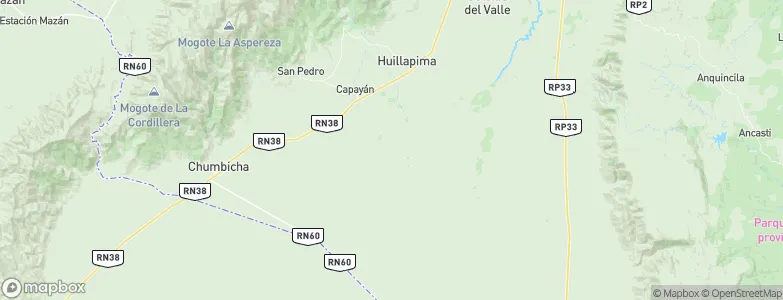 Departamento de Capayán, Argentina Map