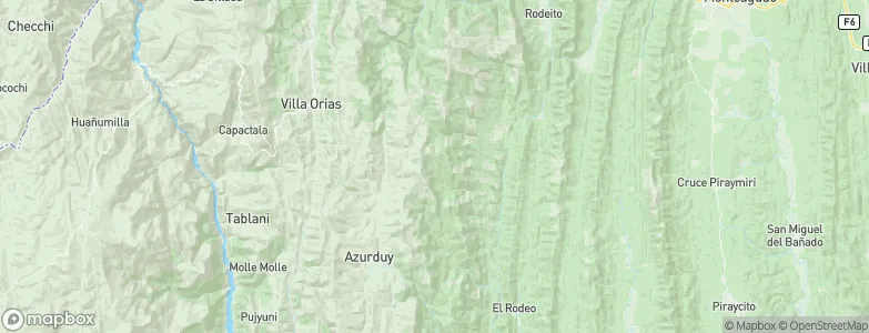 Departamento de Chuquisaca, Bolivia Map