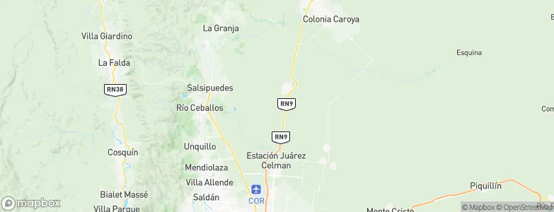 Departamento de Colón, Argentina Map