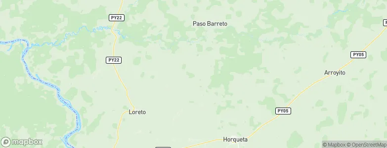 Departamento de Concepción, Paraguay Map