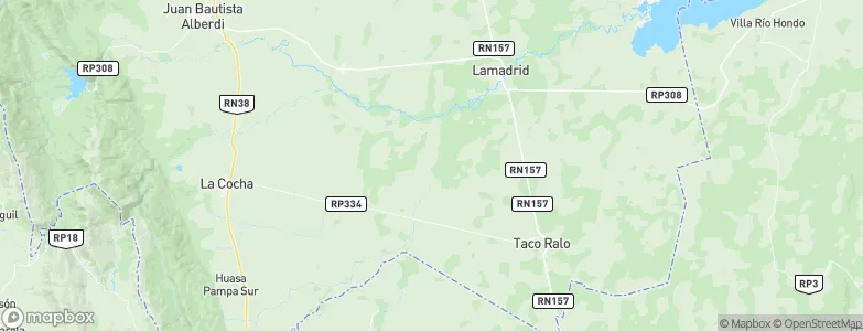 Departamento de Graneros, Argentina Map