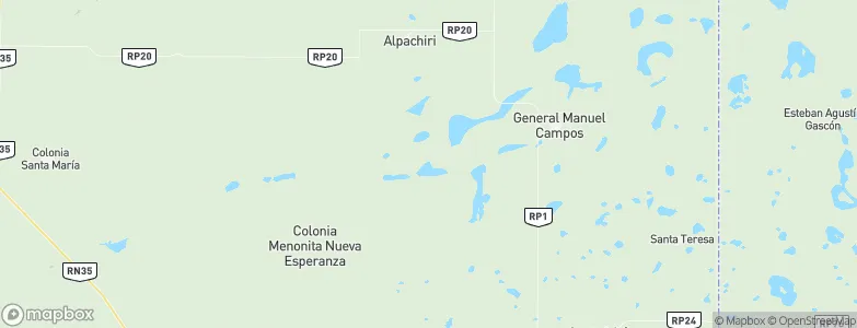 Departamento de Guatraché, Argentina Map