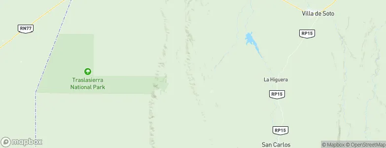 Departamento de Minas, Argentina Map