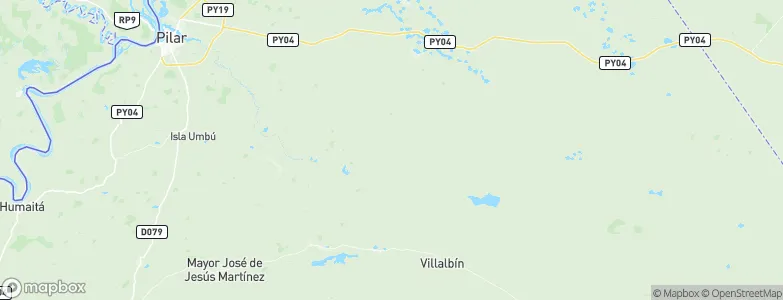 Departamento de Ñeembucú, Paraguay Map