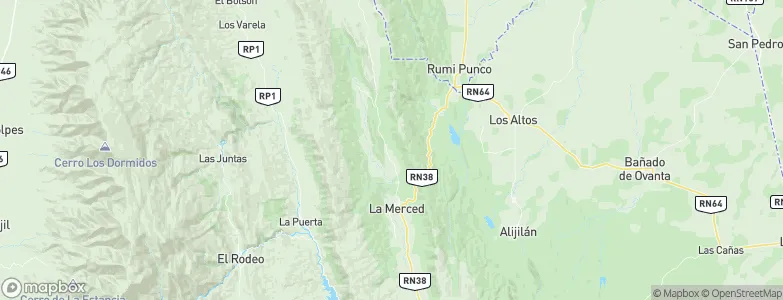 Departamento de Paclín, Argentina Map