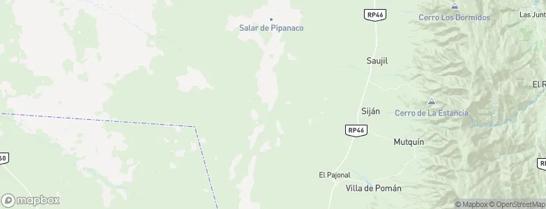 Departamento de Pomán, Argentina Map
