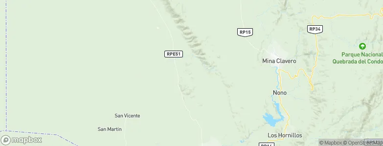 Departamento de San Alberto, Argentina Map