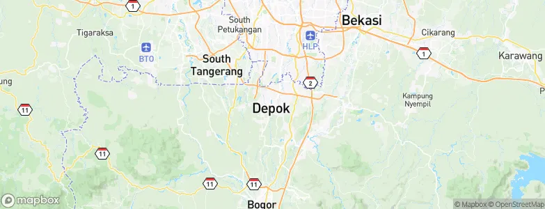 Depok, Indonesia Map