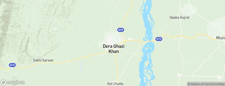 Dera Ghazi Khan, Pakistan Map